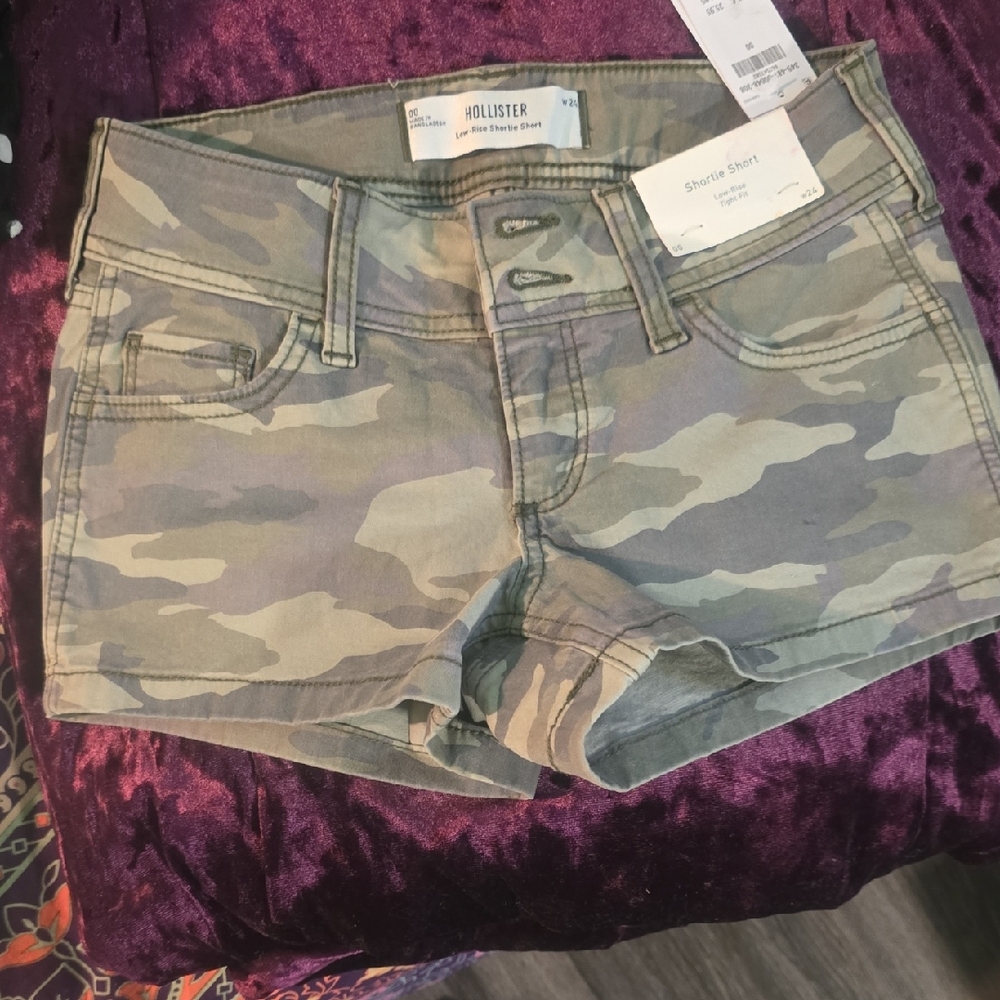 Hollister Women's Camouflage Jean Shorts
